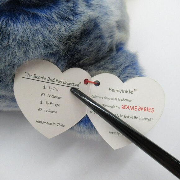 Vintage Ty Classics Bears Butterbeary the Yellow Bear Buddy “Periwinkle" - Picture 12 of 13